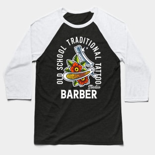 old school traditional tattoo barber shop Baseball T-Shirt